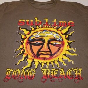 Sublime Long Beach CA T-Shirt Adult Size Large Sz L Short Sleeve Graphic Band T